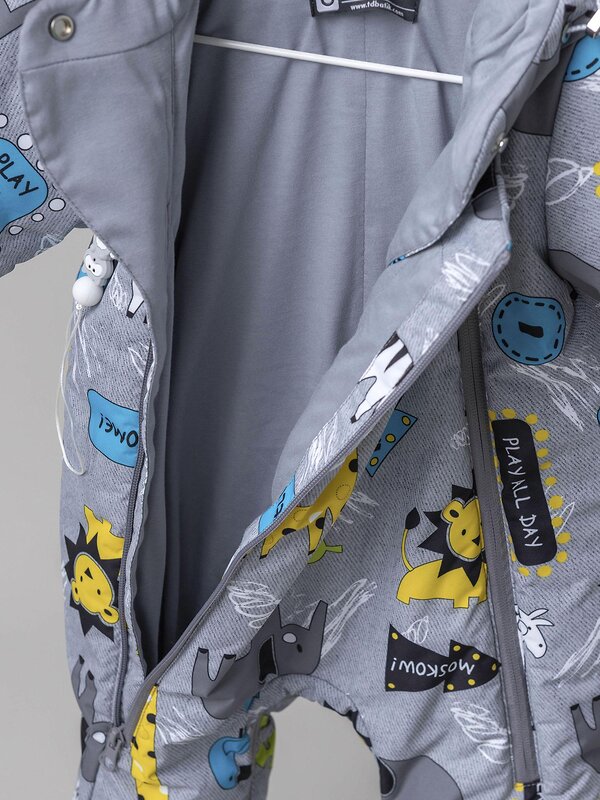 BATIK Комбинезон 580190 0262-26в-1 Джунгли серый