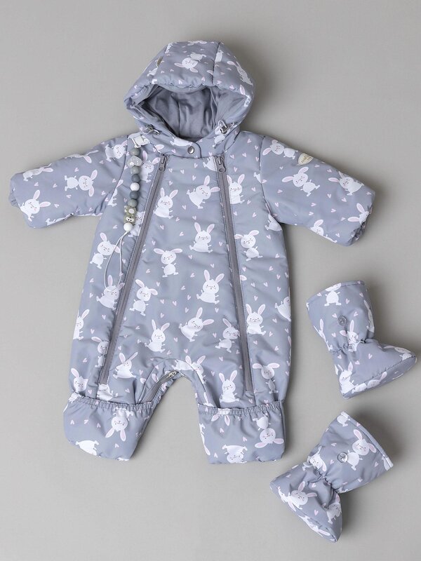 BATIK Комбинезон 580192 0262-26в-3 Серый принт