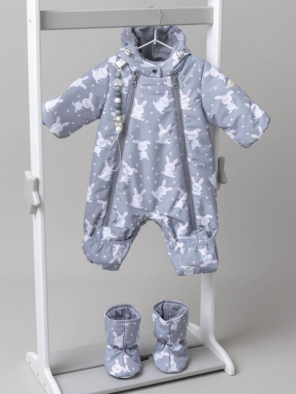 BATIK Комбинезон 580192 0262-26в-3 Серый принт