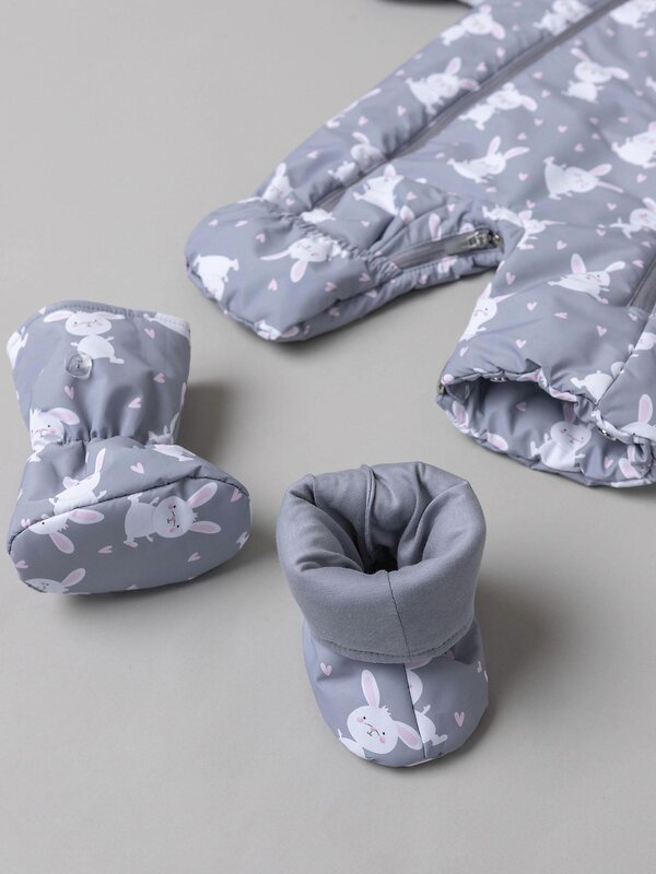 BATIK Комбинезон 580192 0262-26в-3 Серый принт