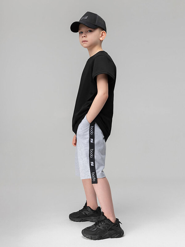 Bodo Шорты 580198 8-64МU серый (белый)