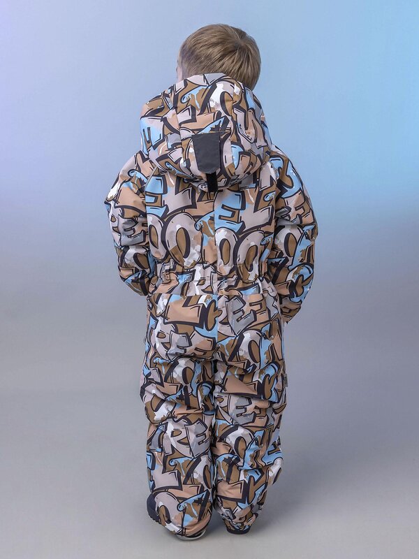 BATIK Комбинезон 580202 0264-26в-3 Принт бежевый