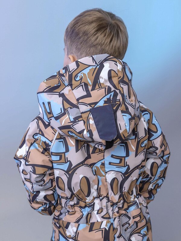 BATIK Комбинезон 580202 0264-26в-3 Принт бежевый