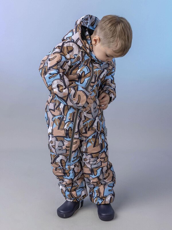 BATIK Комбинезон 580202 0264-26в-3 Принт бежевый