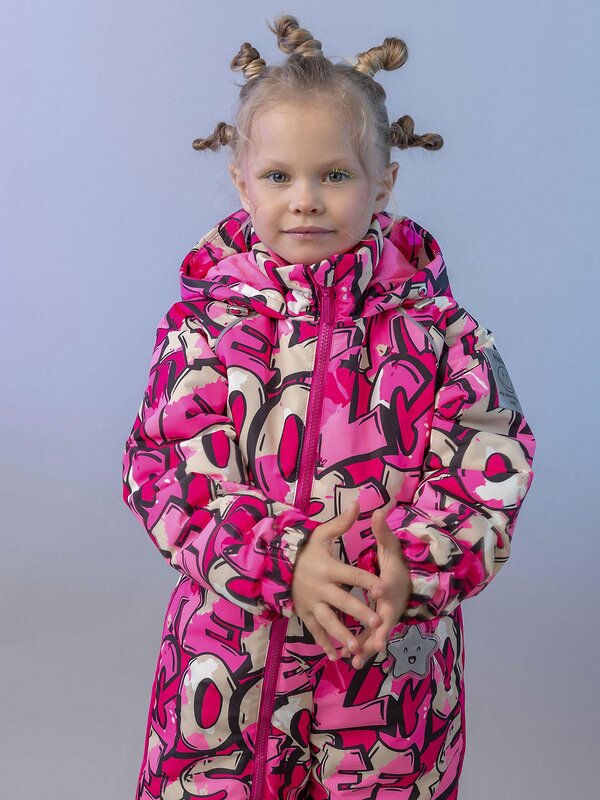 BATIK Комбинезон 580203 0264-26в-4 Принт/розовый