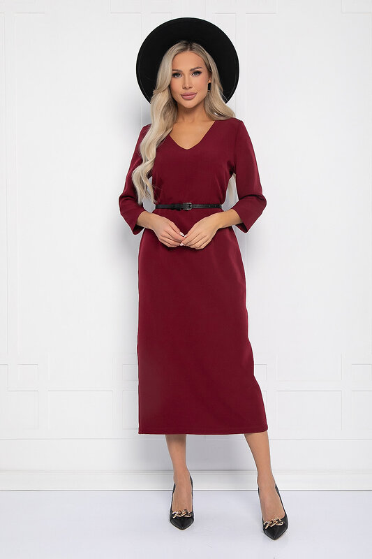 LT Collection Платье 463794 П11652 бордовый