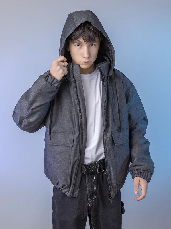 BATIK Куртка 580229 0288-26в-3 Черный деним