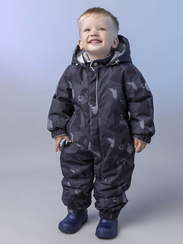 BATIK Комбинезон 580236 0296-26в-3 Принт серый монохром