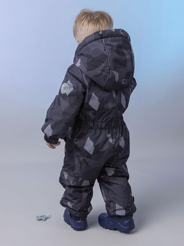 BATIK Комбинезон 580236 0296-26в-3 Принт серый монохром