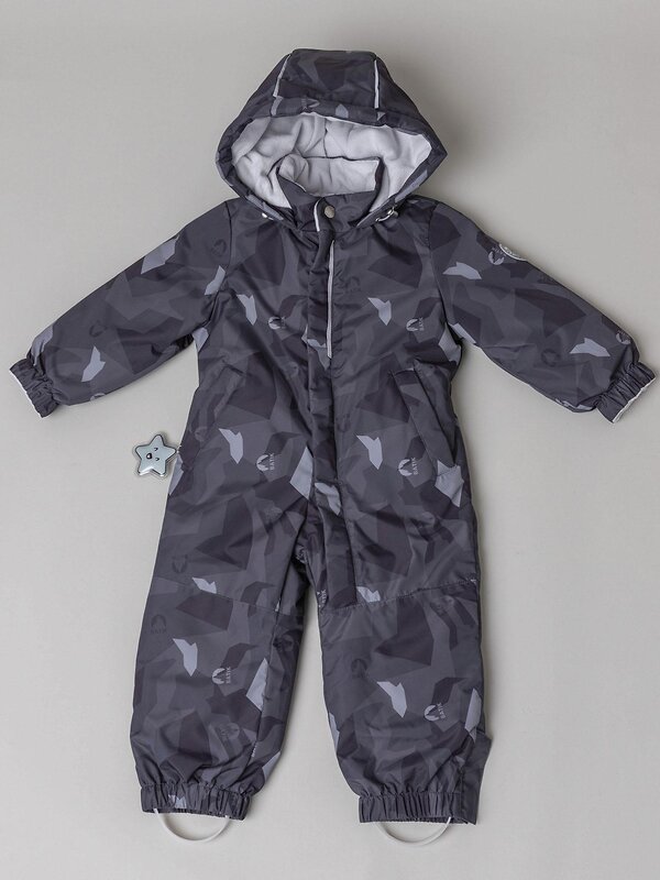 BATIK Комбинезон 580236 0296-26в-3 Принт серый монохром