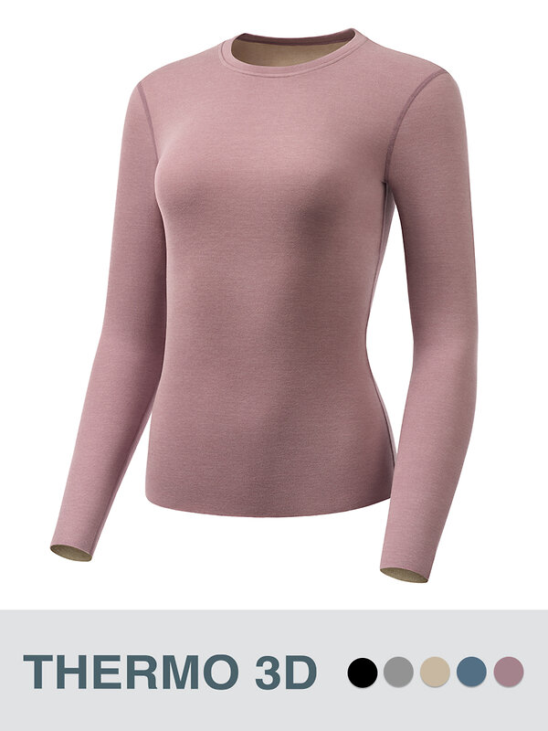 Omsa Лонгслив 580294 OmD 1613T 3D Лонгслив жен. "Термо" Rosa Cashmere (Розовый)