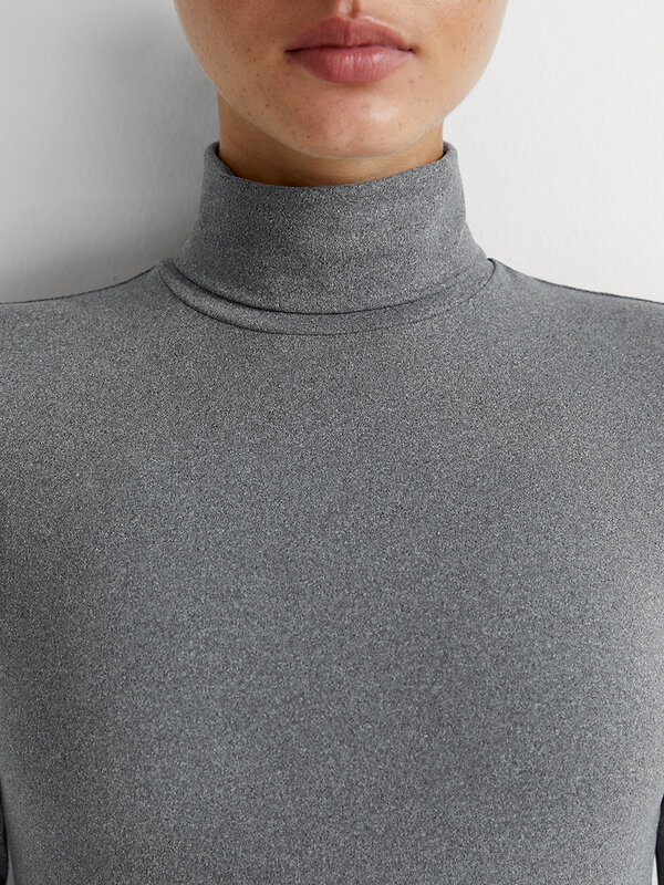 Omsa Водолазка 580321 OmD 1737T SF Водолазка с отворотом жен. Rosa Antico (Розовый)