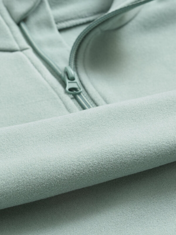 Omsa Лонгслив 580331 OmD 1622T PV Лонгслив стойка молния жен. "Термо" Menta (Зеленый)