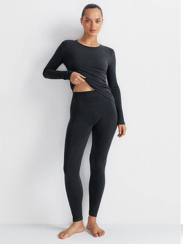 Omsa Лонгслив 580341 OmD 1615T SE Лонгслив жен. "Термо" Grigio Scuro (Серый)