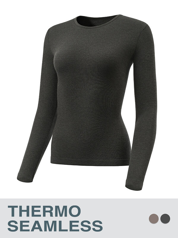 Omsa Лонгслив 580341 OmD 1615T SE Лонгслив жен. "Термо" Grigio Scuro (Серый)