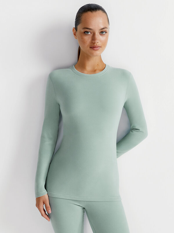 Omsa Лонгслив 580343 OmD 1612T PV Лонгслив жен. "Термо" Nero (Черный)