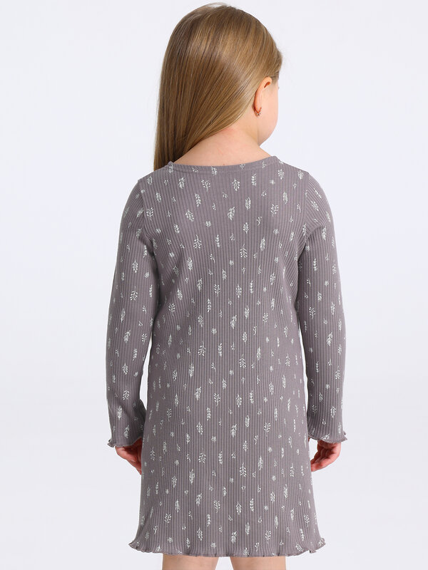 Апрель Платье 580402 1ДПД5064223н веточки на коричневом