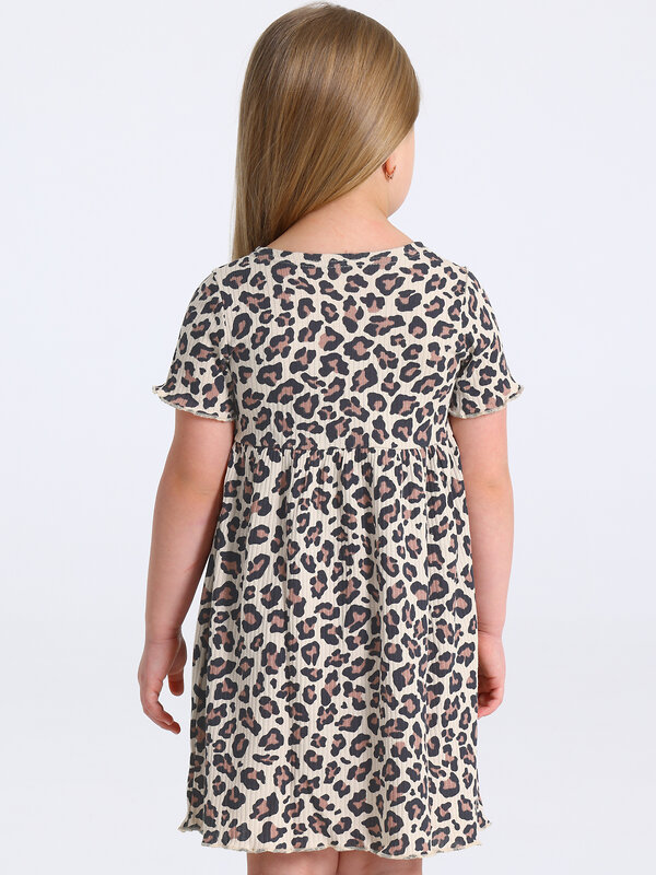 Апрель Платье 580411 1ДПК4967223н коричневый леопард на бежевом