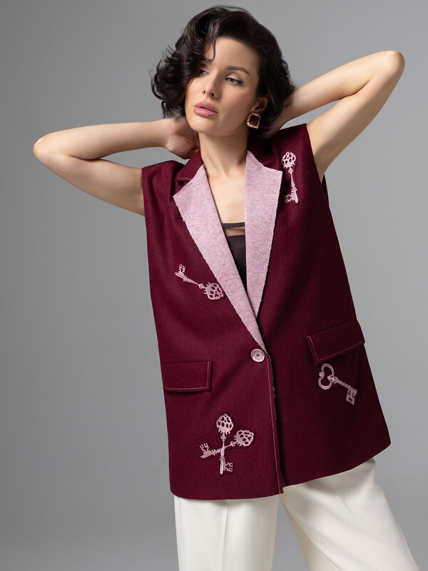 CHARUTTI Жилет 580416 12568 Бордовый