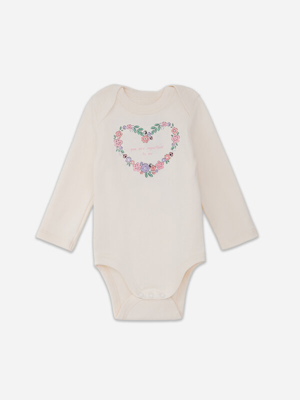 MARK FORMELLE Боди детское 580418 13016-3 молочный +котики с цветами на молочном +цветочки на розовом
