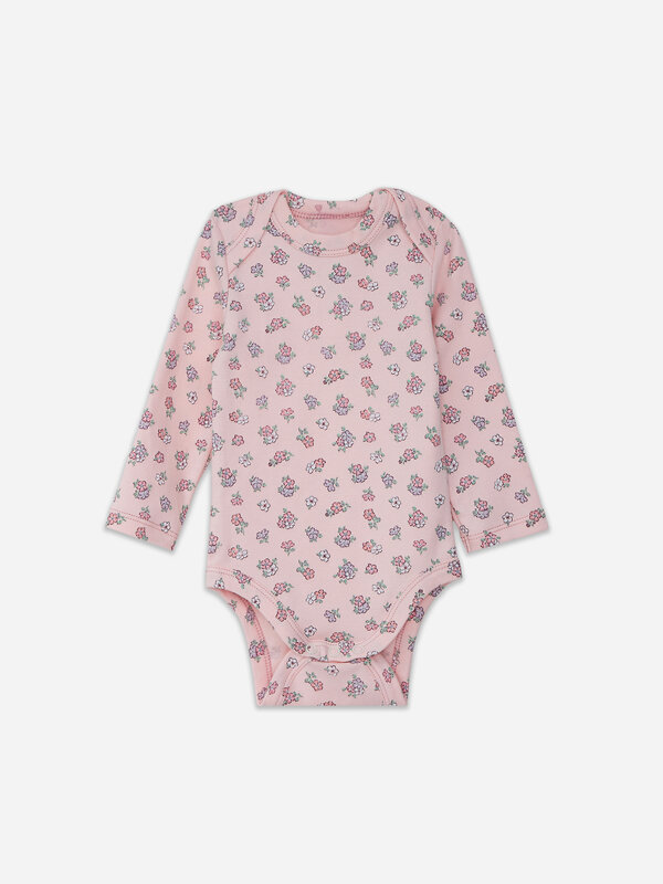 MARK FORMELLE Боди детское 580418 13016-3 молочный +котики с цветами на молочном +цветочки на розовом
