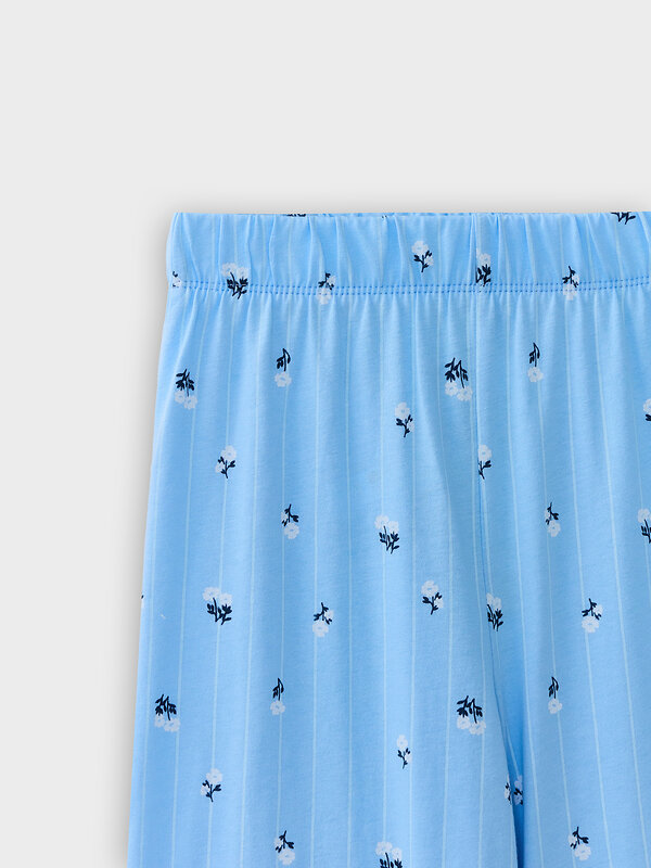 MARK FORMELLE Брюки 580420 587001 цветы на голубой полоске