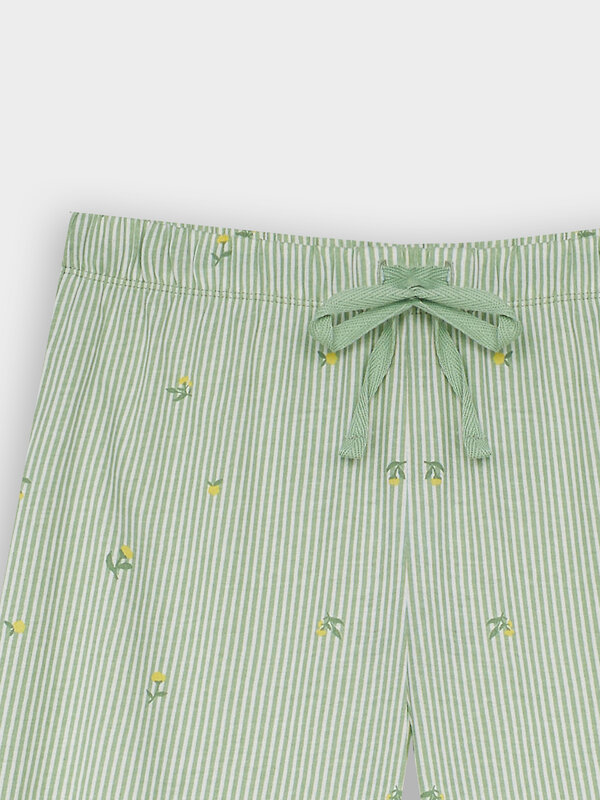 MARK FORMELLE Брюки 580433 532495 цветы на зеленой полоске