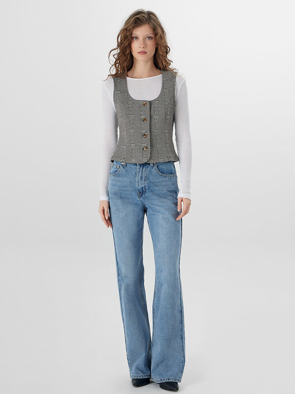 MARK FORMELLE Жилет 580448 172060 коричневая клеточка