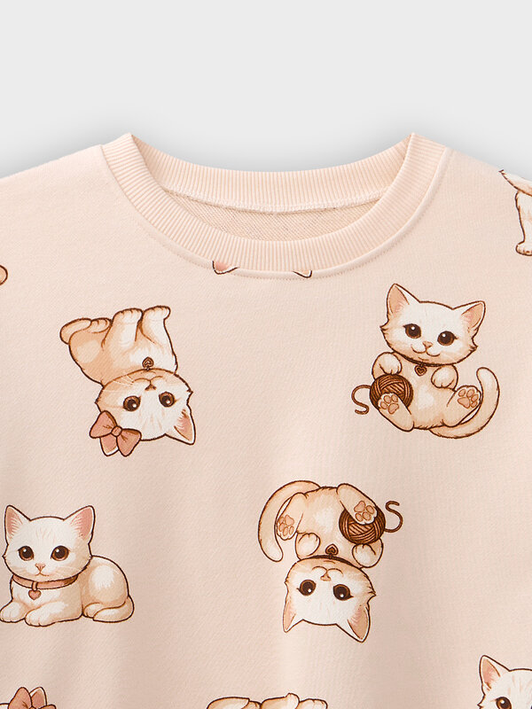 MARK FORMELLE Свитшот 580529 127958 коты на св.бежевом