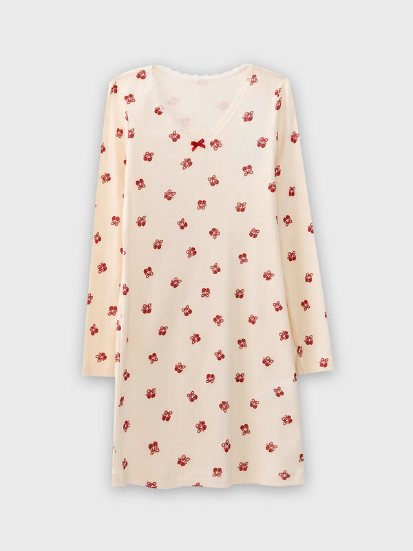 MARK FORMELLE Сорочка 580531 577728 вишенки на св.молочном