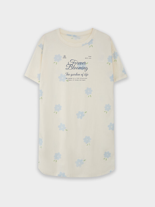 MARK FORMELLE Сорочка 580538 572371 цветы на молочном1