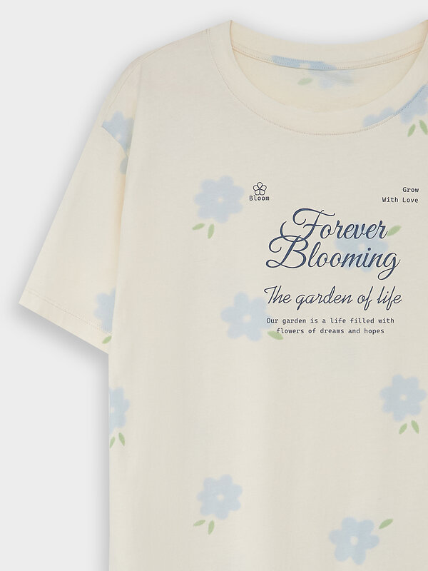 MARK FORMELLE Сорочка 580538 572371 цветы на молочном1