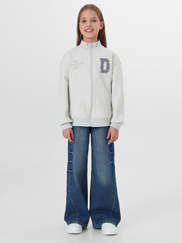 MARK FORMELLE Толстовка 580539 127932 серый меланж+печать2