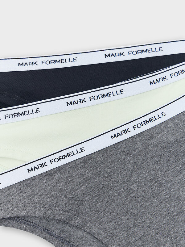 MARK FORMELLE Трусы 580561 412574-1-3 т.серый меланж 4348-F +мятный +черный