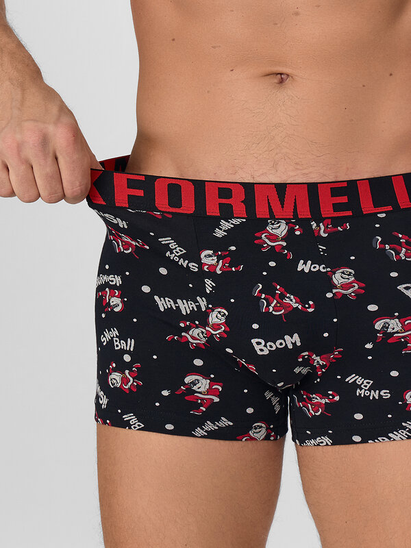 MARK FORMELLE Трусы 580568 411228 Деды морозы на черном