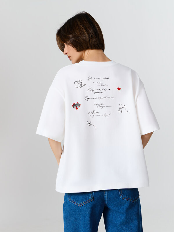 MARK FORMELLE Футболка 580589 112961 белый +печать2