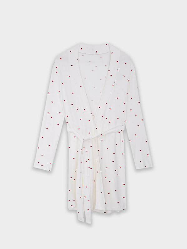 MARK FORMELLE Халат 580592 552295 сердечки на белом