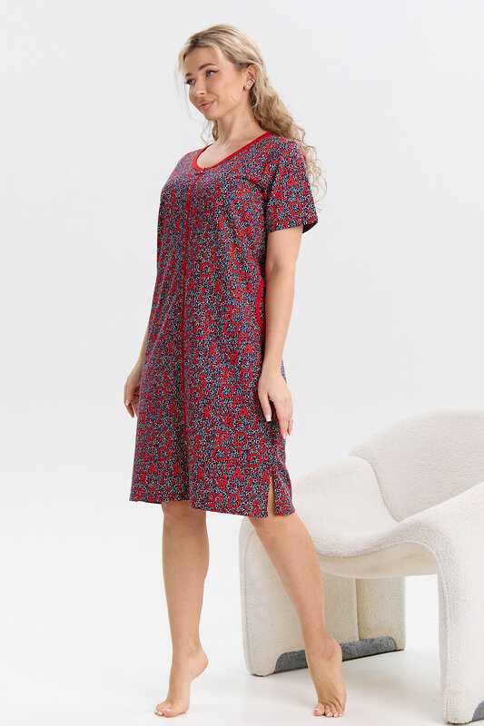 Натали Халат 580595 37000 сине-красный