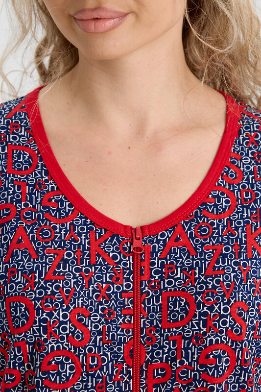 Натали Халат 580595 37000 сине-красный