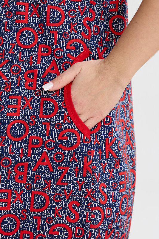 Натали Халат 580595 37000 сине-красный