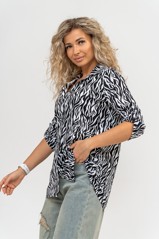 Натали Рубашка 580600 36798 черно-белый