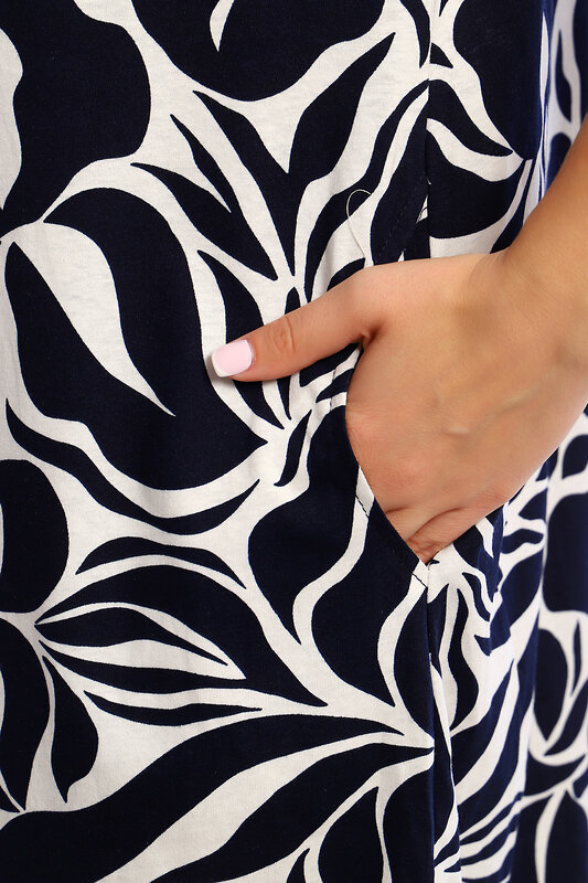 Натали Платье 580626 13224 сине-белый