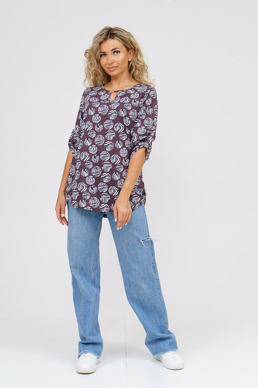 Натали Туника 580640 36784 коричневый