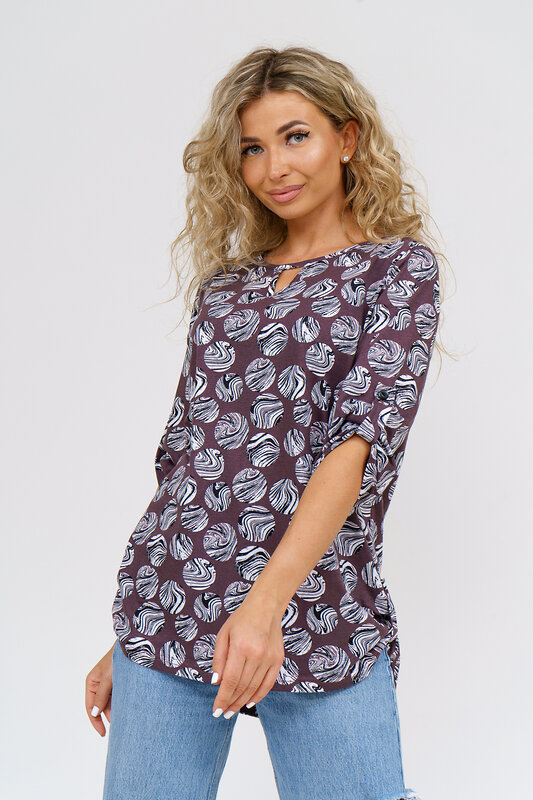 Натали Туника 580640 36784 коричневый