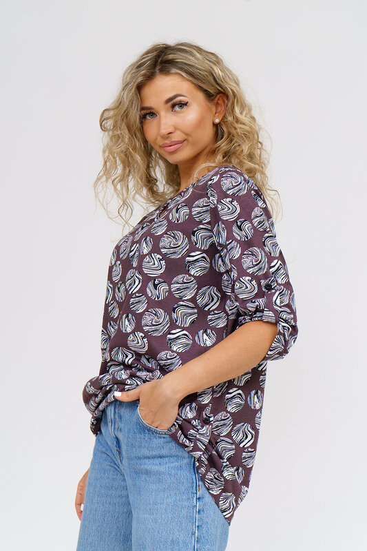 Натали Туника 580640 36784 коричневый