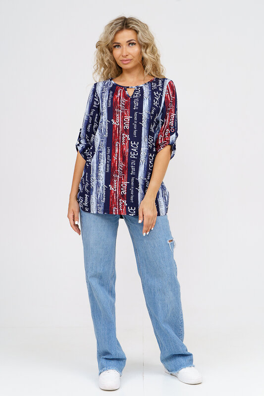 Натали Туника 580644 36782 сине-красный