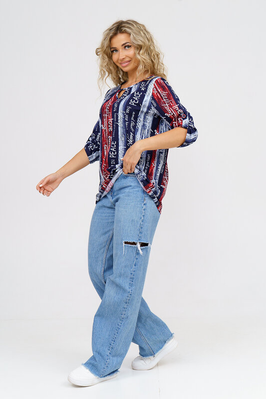 Натали Туника 580644 36782 сине-красный