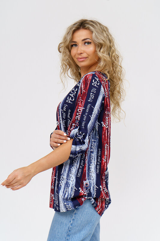 Натали Туника 580644 36782 сине-красный