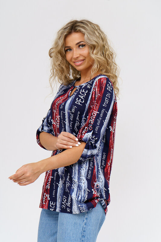 Натали Туника 580644 36782 сине-красный