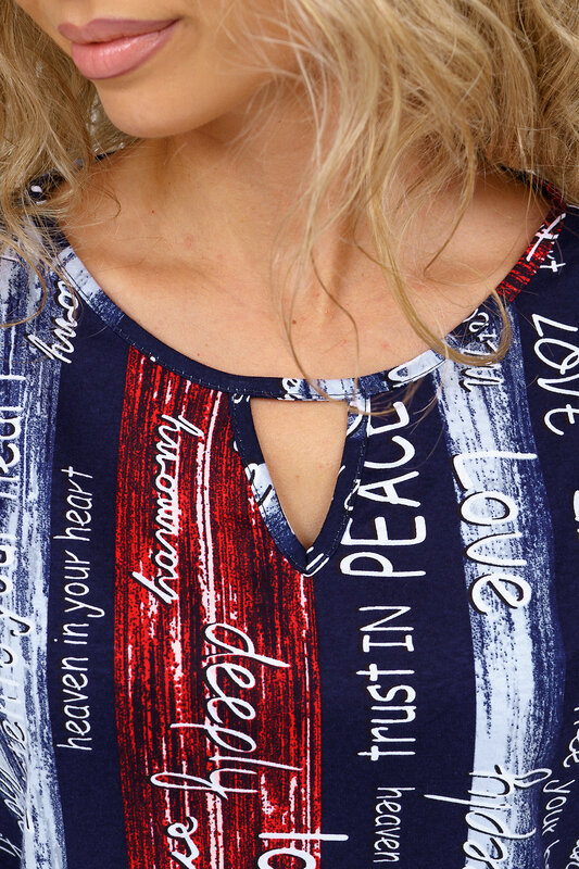 Натали Туника 580644 36782 сине-красный